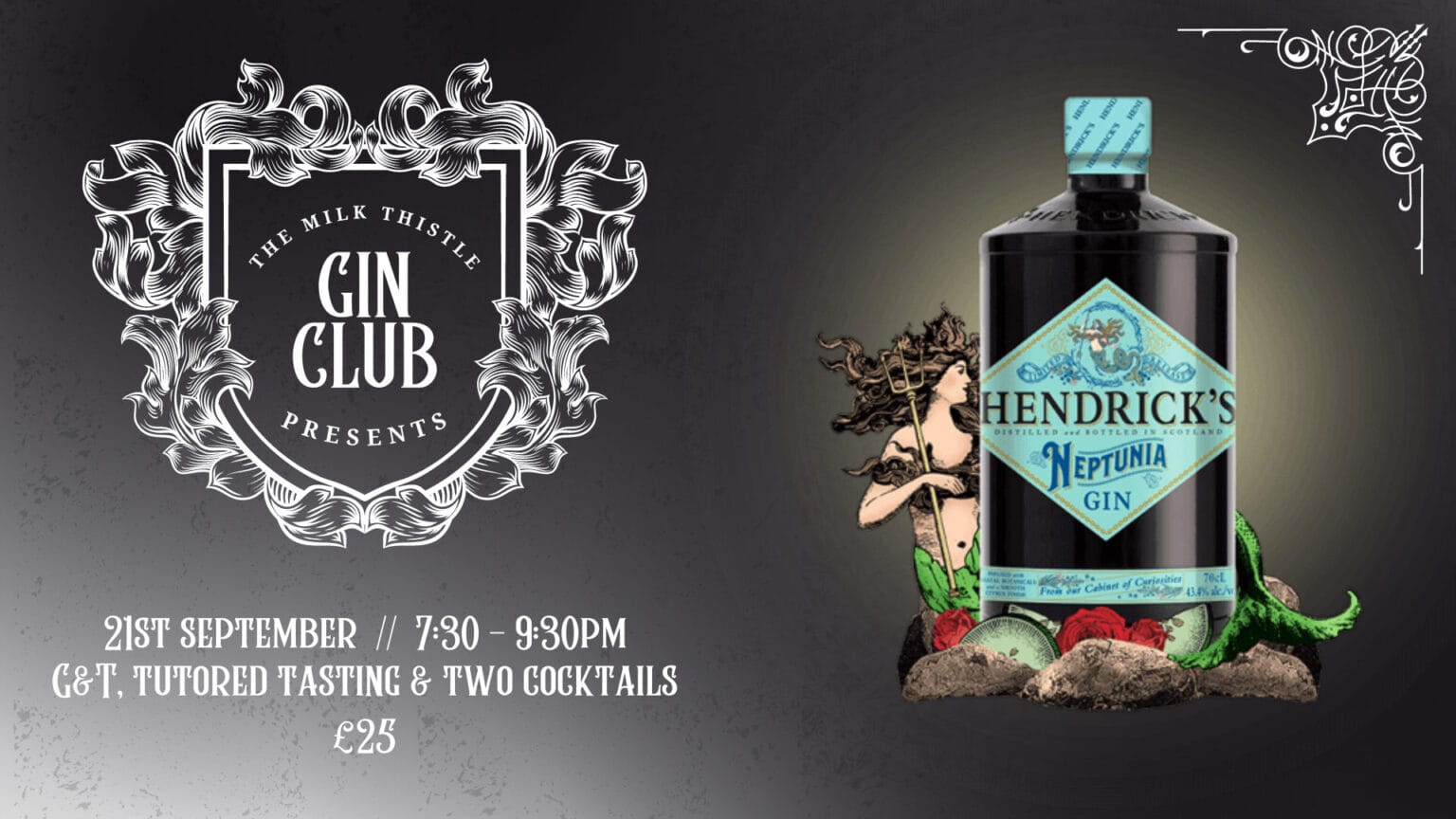 Hendrick’s Neptunia Gin Club at The Milk Thistle Milk Thistle Bristol